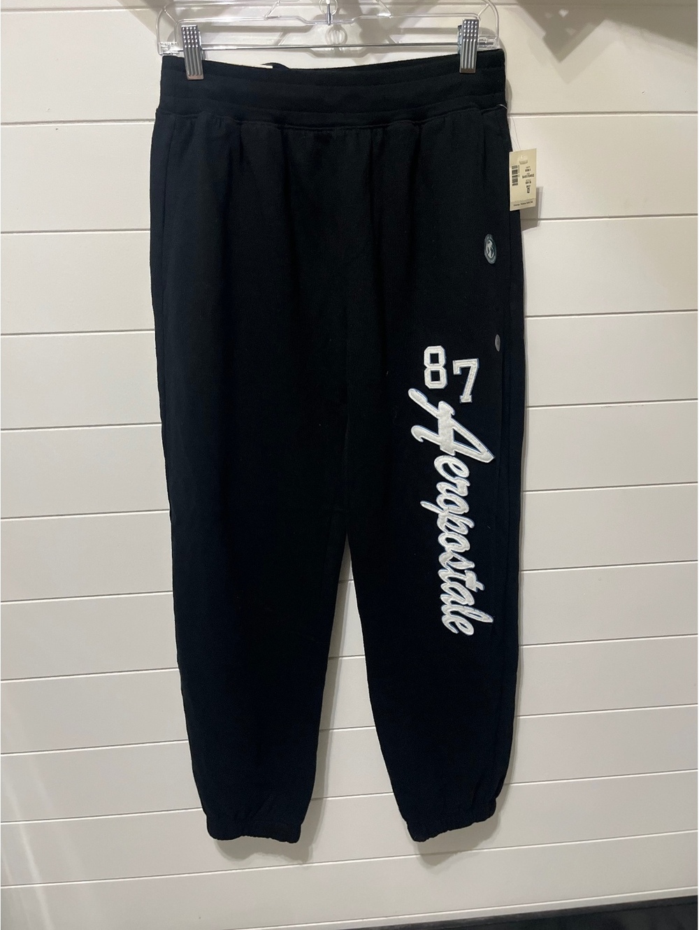 NWT Aeropostale 87 Heritage Jogger Sweatpants - Black - Size S